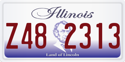 IL license plate Z482313