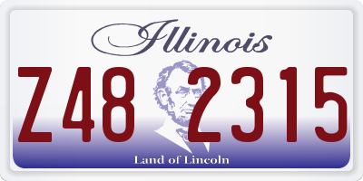 IL license plate Z482315