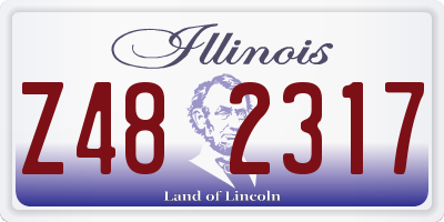 IL license plate Z482317