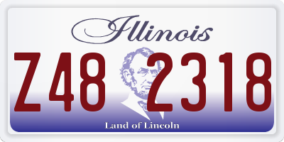IL license plate Z482318
