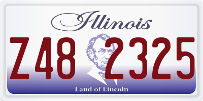 IL license plate Z482325