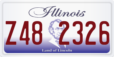IL license plate Z482326