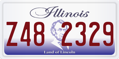 IL license plate Z482329