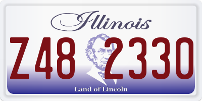 IL license plate Z482330