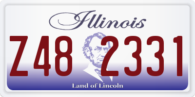 IL license plate Z482331