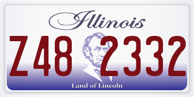 IL license plate Z482332