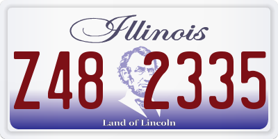 IL license plate Z482335