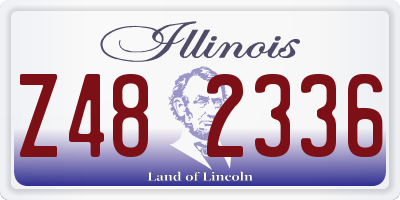 IL license plate Z482336