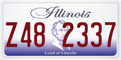 IL license plate Z482337