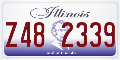 IL license plate Z482339