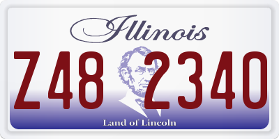 IL license plate Z482340