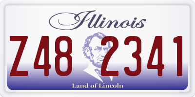 IL license plate Z482341