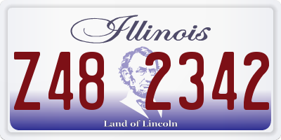 IL license plate Z482342
