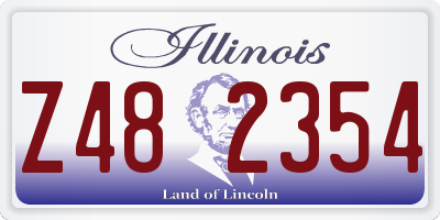 IL license plate Z482354