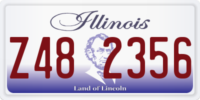 IL license plate Z482356