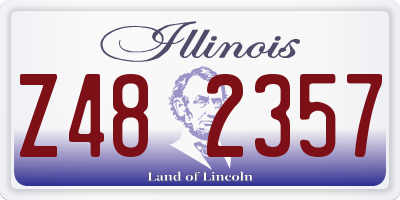 IL license plate Z482357