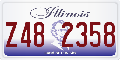 IL license plate Z482358