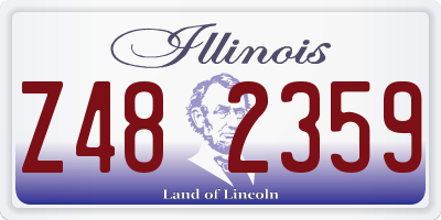 IL license plate Z482359