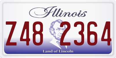 IL license plate Z482364