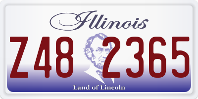 IL license plate Z482365