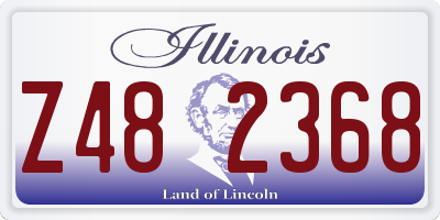 IL license plate Z482368