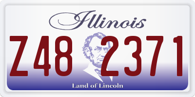IL license plate Z482371