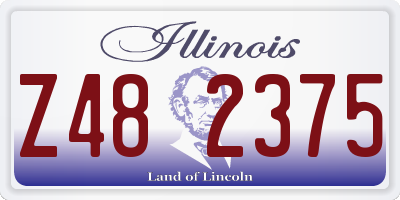 IL license plate Z482375