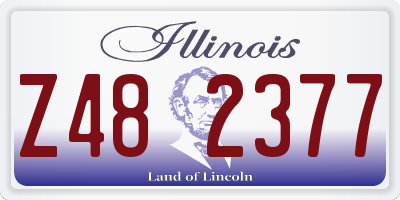 IL license plate Z482377