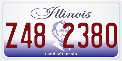 IL license plate Z482380