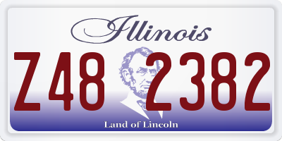 IL license plate Z482382