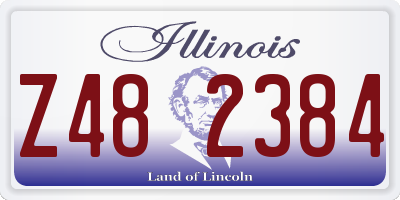 IL license plate Z482384