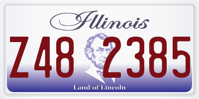 IL license plate Z482385
