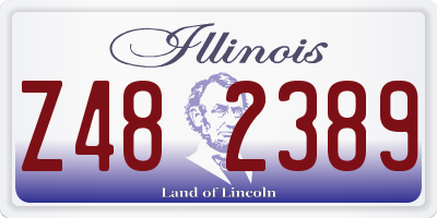 IL license plate Z482389