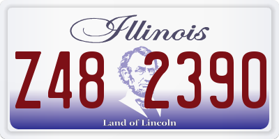 IL license plate Z482390