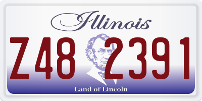 IL license plate Z482391