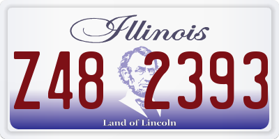 IL license plate Z482393