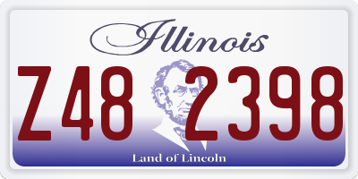 IL license plate Z482398