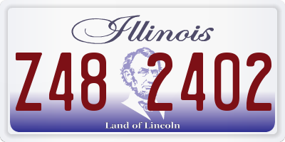 IL license plate Z482402