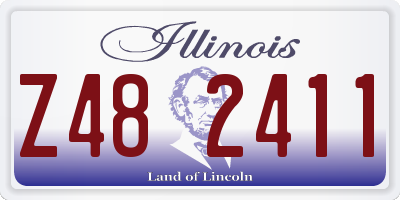 IL license plate Z482411