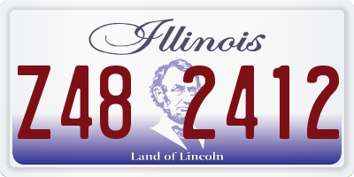 IL license plate Z482412