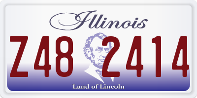 IL license plate Z482414