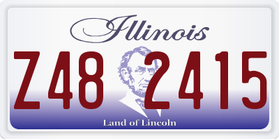 IL license plate Z482415