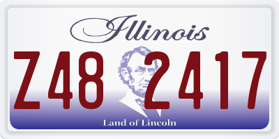 IL license plate Z482417