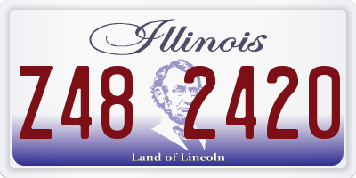 IL license plate Z482420