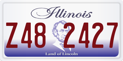 IL license plate Z482427