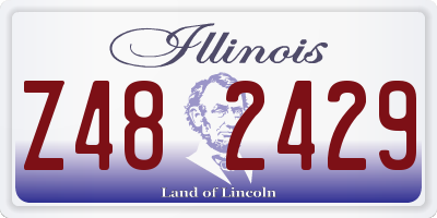 IL license plate Z482429