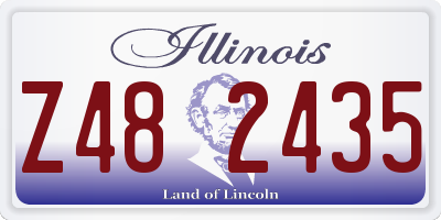 IL license plate Z482435