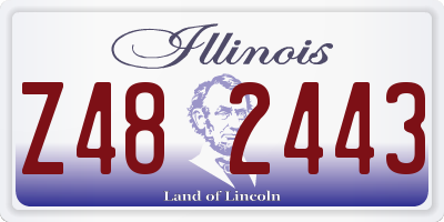 IL license plate Z482443