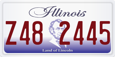 IL license plate Z482445
