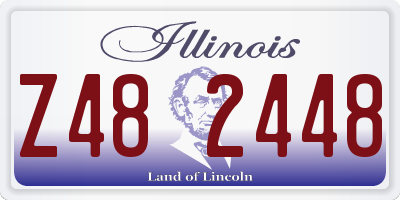 IL license plate Z482448